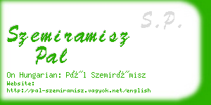 szemiramisz pal business card